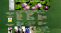 Desktop Screenshot of centrealternatifsante.qc.ca